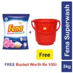 FENA DETERJENT POUDER 3KG BY GET BUKET FREE